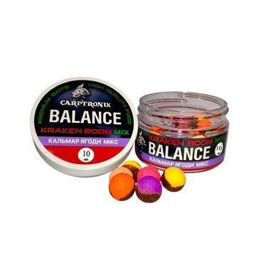 Насадкові бойли Balance Kraken Boom color MIX 10мм CTBAKBMC10 фото