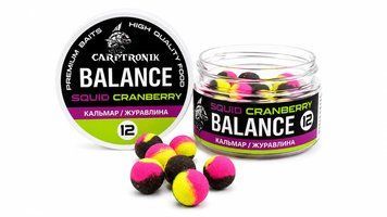 Насадкові бойли Balance Кальмар/Журавлина 12мм CTBASQCRB12 фото