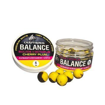 Насадкові бойли Balance Кальмар&Восьменіг/Алича 8mm CTBASQO8 фото