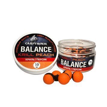 Насадкові бойли Balance Криль/Персик 10mm CTBAKP10 фото
