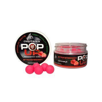 Плаваючі бойли Pop-up Полуниця 12 мм CTPOPSTR12 фото