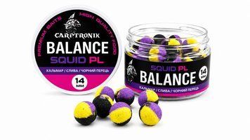 Насадкові бойли Balance Кальмар/Слива 14мм CTBASQPL14 фото