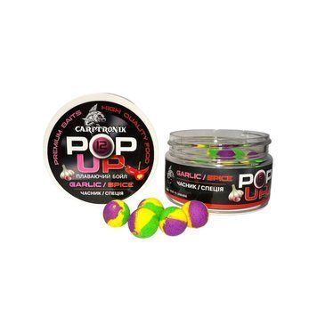 Плаваючі бойли Pop-up Часник/Спеція 12 мм CTPOPGS12 фото