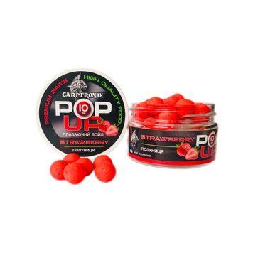 Плаваючі бойли Pop-up Полуниця 10 мм CTPOPSTR10 фото
