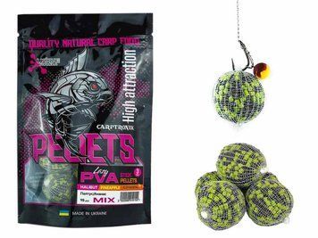 Готові ПВА стіки Lazy PVA Stick-Pellets Палтус/Ананас 15шт CTPVAHPNL фото