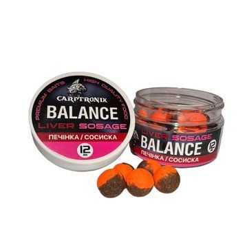Насадкові бойли Balance Печінка/Сосиска 12mm CTBALSS12 фото